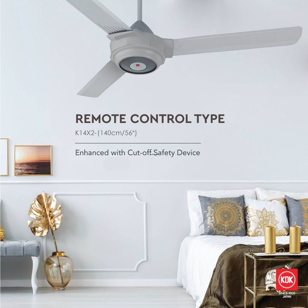 KDK 4BLADES CEILING FAN WITH REMOTE